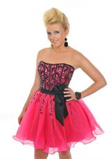 2012 Precious Formals Prom Dresses P44218.  Available in Black/Fuchsia, Pistachio